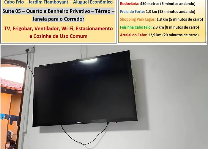 Cabo Frio - Suites - Jardim Flamboyant - Aluguel Economico